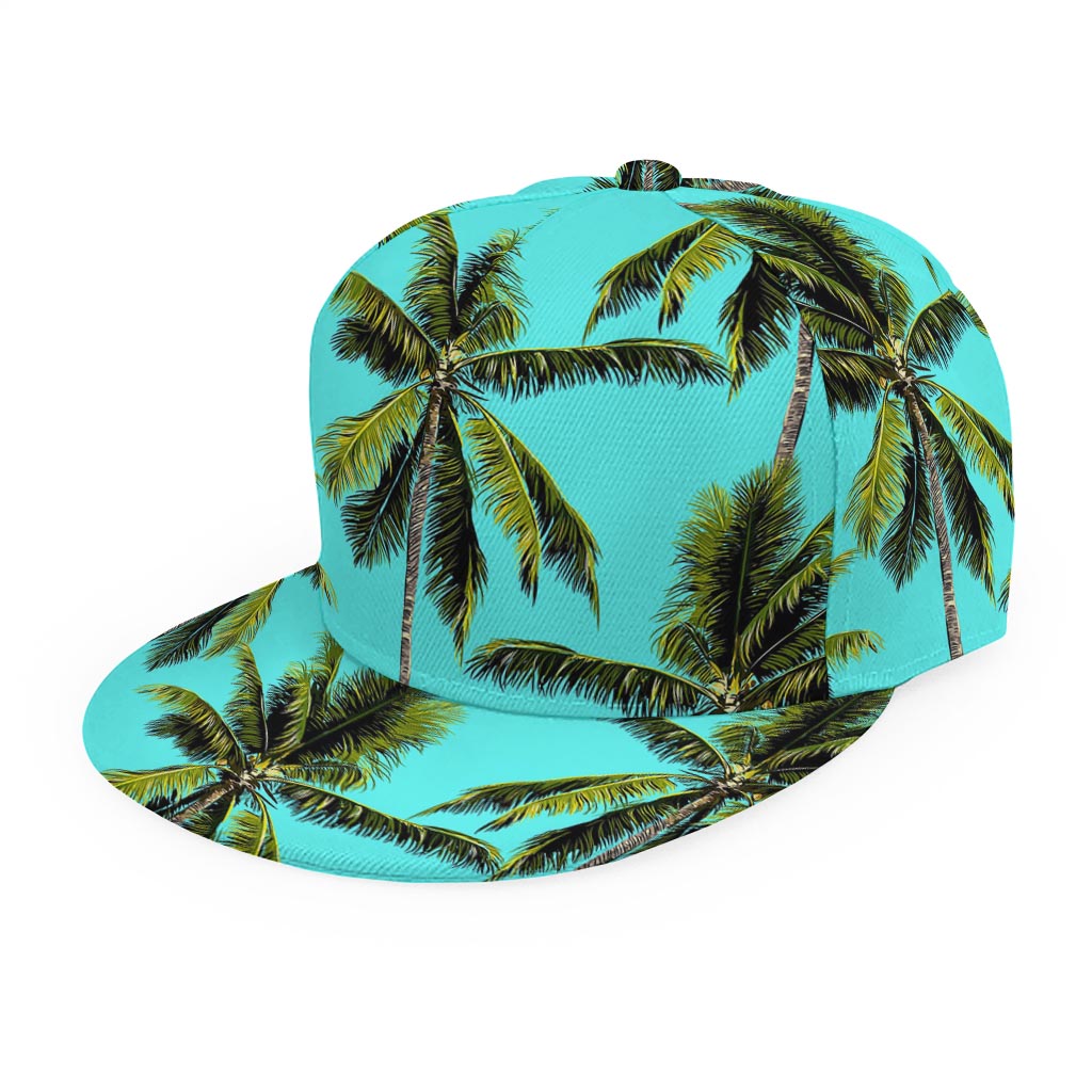 Tropical Palm Tree Pattern Print Snapback Cap