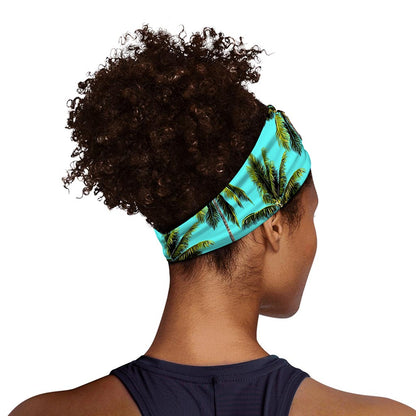 Tropical Palm Tree Pattern Print Sports Headband