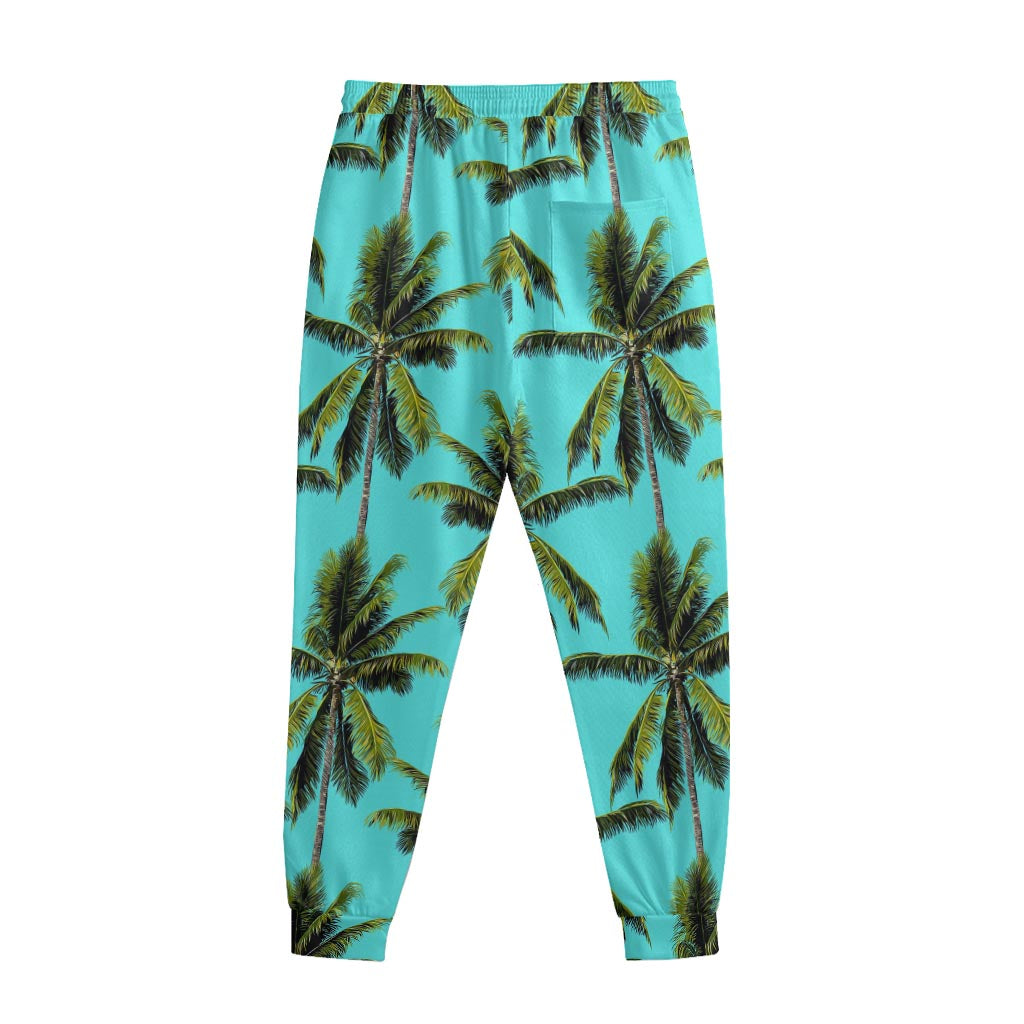 Tropical Palm Tree Pattern Print Sweatpants