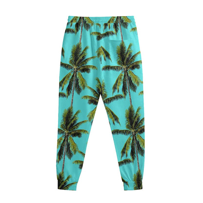 Tropical Palm Tree Pattern Print Sweatpants