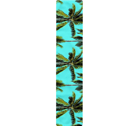 Tropical Palm Tree Pattern Print Table Runner