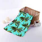 Tropical Palm Tree Pattern Print Towel