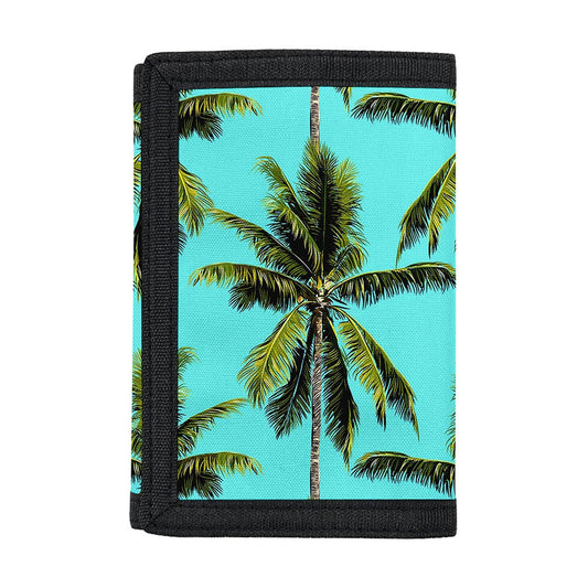 Tropical Palm Tree Pattern Print Trifold Wallet