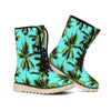 Tropical Palm Tree Pattern Print Winter Boots