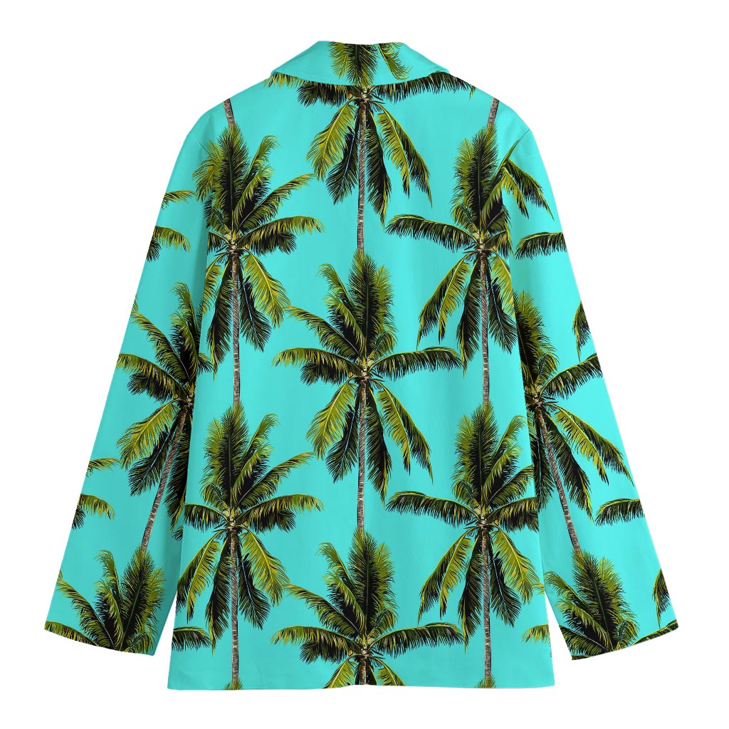 Tropical Palm Tree Pattern Print Women's Blazer