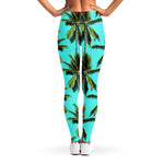 Tropical Palm Tree Pattern Print Women's Leggings