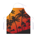 Tropical Palm Tree Sunset Print Adjustable Apron