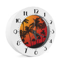 Tropical Palm Tree Sunset Print Alarm Clock