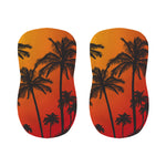 Tropical Palm Tree Sunset Print Bar Stool Covers