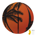 Tropical Palm Tree Sunset Print Basketball
