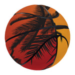 Tropical Palm Tree Sunset Print Basketball