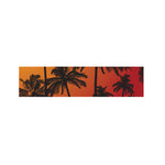 Tropical Palm Tree Sunset Print Bed Runner