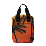 Tropical Palm Tree Sunset Print Bible Tote Bag
