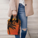 Tropical Palm Tree Sunset Print Bible Tote Bag
