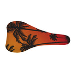 Tropical Palm Tree Sunset Print Bicycle Seat Cover