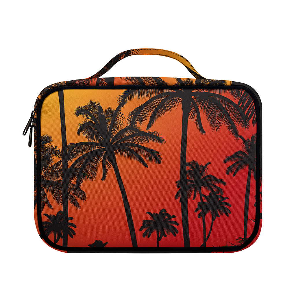 Tropical Palm Tree Sunset Print Briefcase Bible Bag