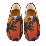 Tropical Palm Tree Sunset Print Casual Shoes