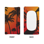 Tropical Palm Tree Sunset Print Changing Pad Cover