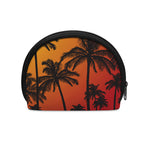 Tropical Palm Tree Sunset Print Coin Purse