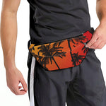 Tropical Palm Tree Sunset Print Fanny Pack
