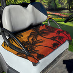 Tropical Palm Tree Sunset Print Golf Cart Seat Cover