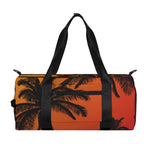 Tropical Palm Tree Sunset Print Gym Bag