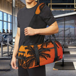 Tropical Palm Tree Sunset Print Gym Bag
