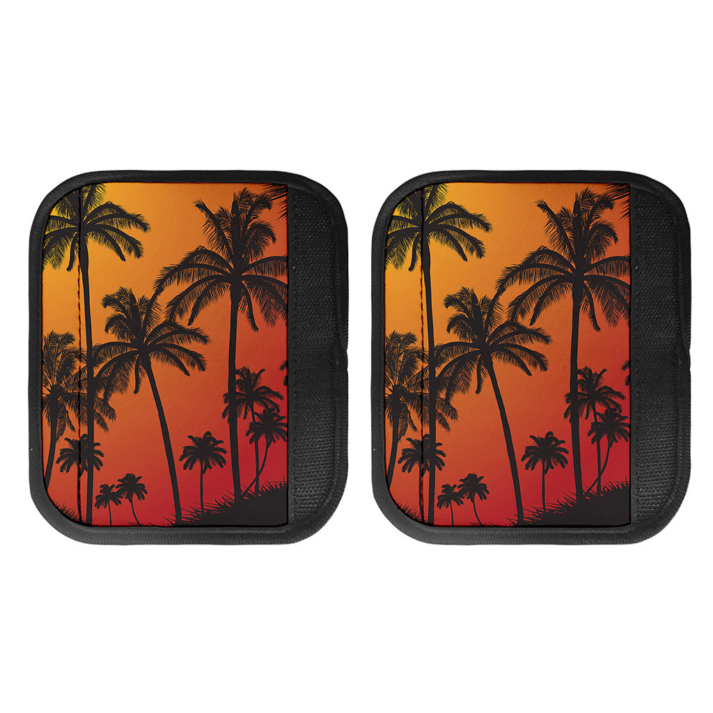 Tropical Palm Tree Sunset Print Handle Covers