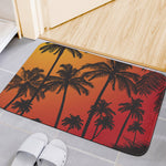Tropical Palm Tree Sunset Print Indoor Door Mat