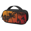 Tropical Palm Tree Sunset Print Portable Cooler Travel Case
