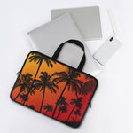 Tropical Palm Tree Sunset Print Laptop Sleeve With Handle