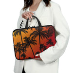 Tropical Palm Tree Sunset Print Laptop Sleeve With Handle
