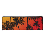 Tropical Palm Tree Sunset Print Long Kitchen Mat