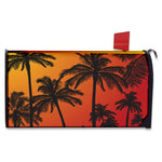 Tropical Palm Tree Sunset Print Mailbox Cover