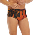 Tropical Palm Tree Sunset Print Men's Briefs