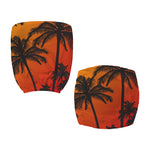 Tropical Palm Tree Sunset Print Office Chair Cover