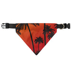 Tropical Palm Tree Sunset Print Over The Collar Dog Bandana