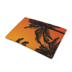 Tropical Palm Tree Sunset Print Pet Cooling Mat Cover