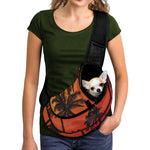 Tropical Palm Tree Sunset Print Pet Sling Carrier