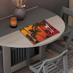 Tropical Palm Tree Sunset Print Placemat