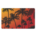 Tropical Palm Tree Sunset Print Polyester Doormat