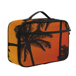 Tropical Palm Tree Sunset Print Portable Lunch Bag