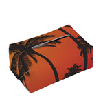 Tropical Palm Tree Sunset Print Rectangle Tissue Box Cover
