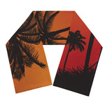Tropical Palm Tree Sunset Print Scarf