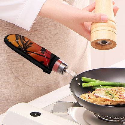 Tropical Palm Tree Sunset Print Skillet Handle Cover