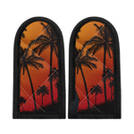 Tropical Palm Tree Sunset Print Skillet Handle Cover