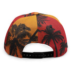 Tropical Palm Tree Sunset Print Snapback Cap