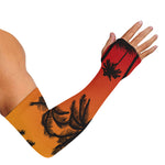 Tropical Palm Tree Sunset Print Sun Protection Arm Sleeves