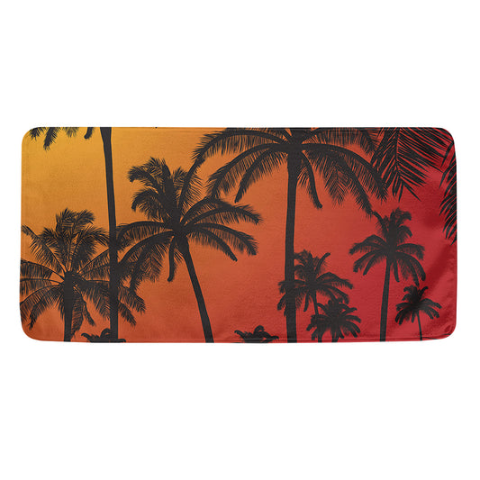 Tropical Palm Tree Sunset Print Towel