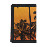 Tropical Palm Tree Sunset Print Trifold Wallet